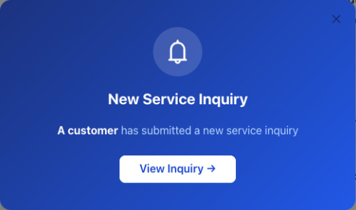 Custom Contact & Quote Request Page overlay screenshot