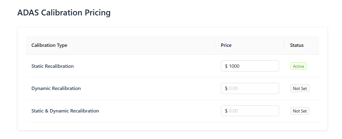 Configurable Pricing & Business Settings right screenshot